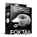 Analplug mit Grau-Weissem Fuchsschwanz von Intoyou BDSM Line