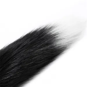 Analplug mit Schwarz-Weissem Fuchsschwanz von Intoyou BDSM Line