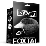 Analplug mit Schwarz-Weissem Fuchsschwanz von Intoyou BDSM Line | Fesselliebe.de