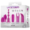 4fun Vibrierendes Bullet und 4 Sleeves Usb Wasserdicht Silikon von Latetobed