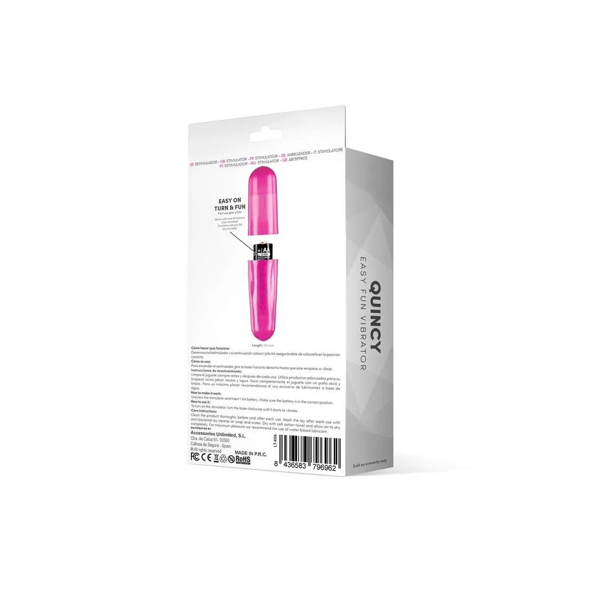 Quincy Easy Fun Vibrierendes Bullet, Lila von Latetobed | Fesselliebe.de