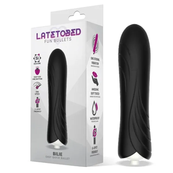 Bilie Easy Quick Vibrating Bullet Silikon (SCHWARZ) von Latetobed | Fesselliebe.de