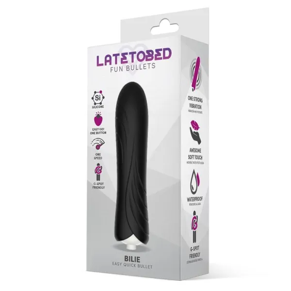 Bilie Easy Quick Vibrating Bullet Silikon (SCHWARZ) von Latetobed | Fesselliebe.de