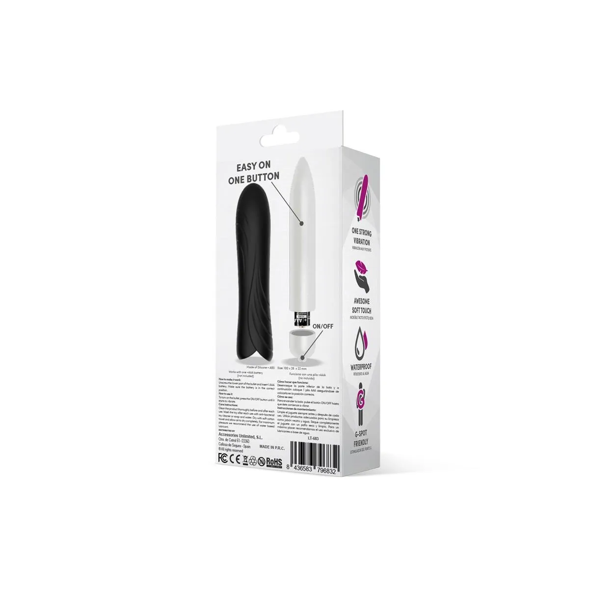 Bilie Easy Quick Vibrating Bullet Silikon (SCHWARZ) von Latetobed | Fesselliebe.de