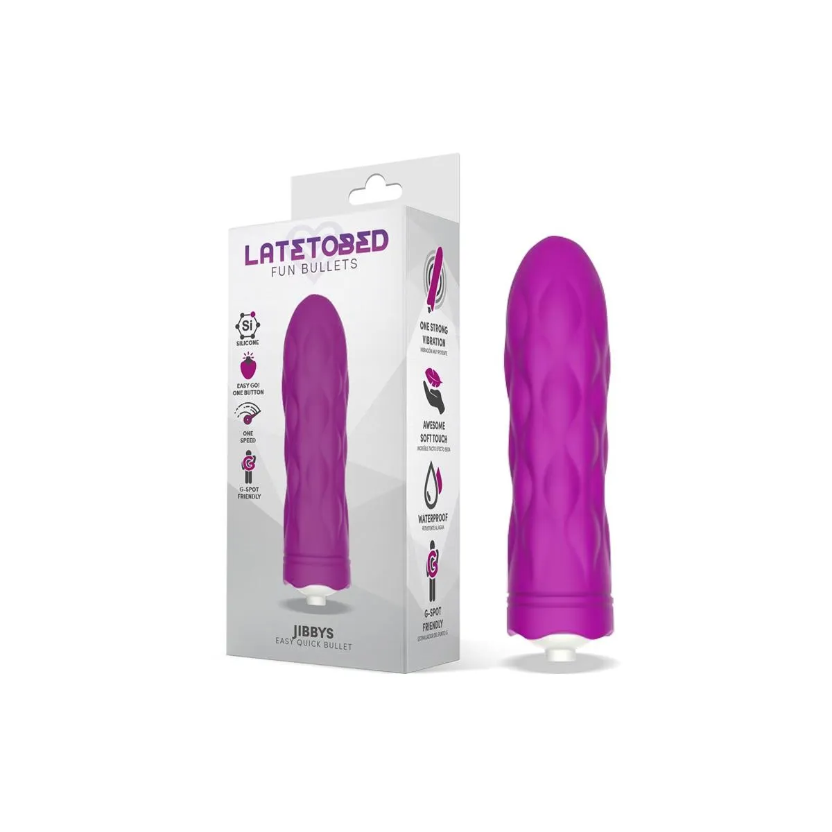 Jibbys Easy Quick Vibrating Bullet Silikon (LILA) von Latetobed | Fesselliebe.de