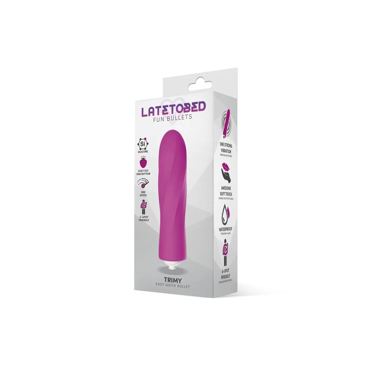 Trimy Easy Quick Vibrating Bullet Silikon (PINK) von Latetobed | Fesselliebe.de