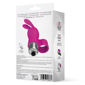 Fingyhop Vibrierender Bullet mit Rabbit (SILIKON) (PINK) von Latetobed