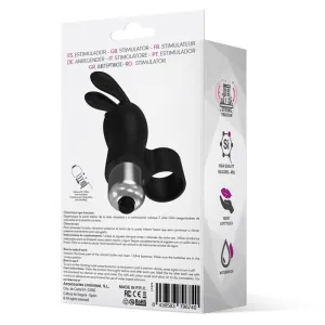 Fingyhop Vibrating Bullet mit Rabbit (SCHWARZ) von Latetobed