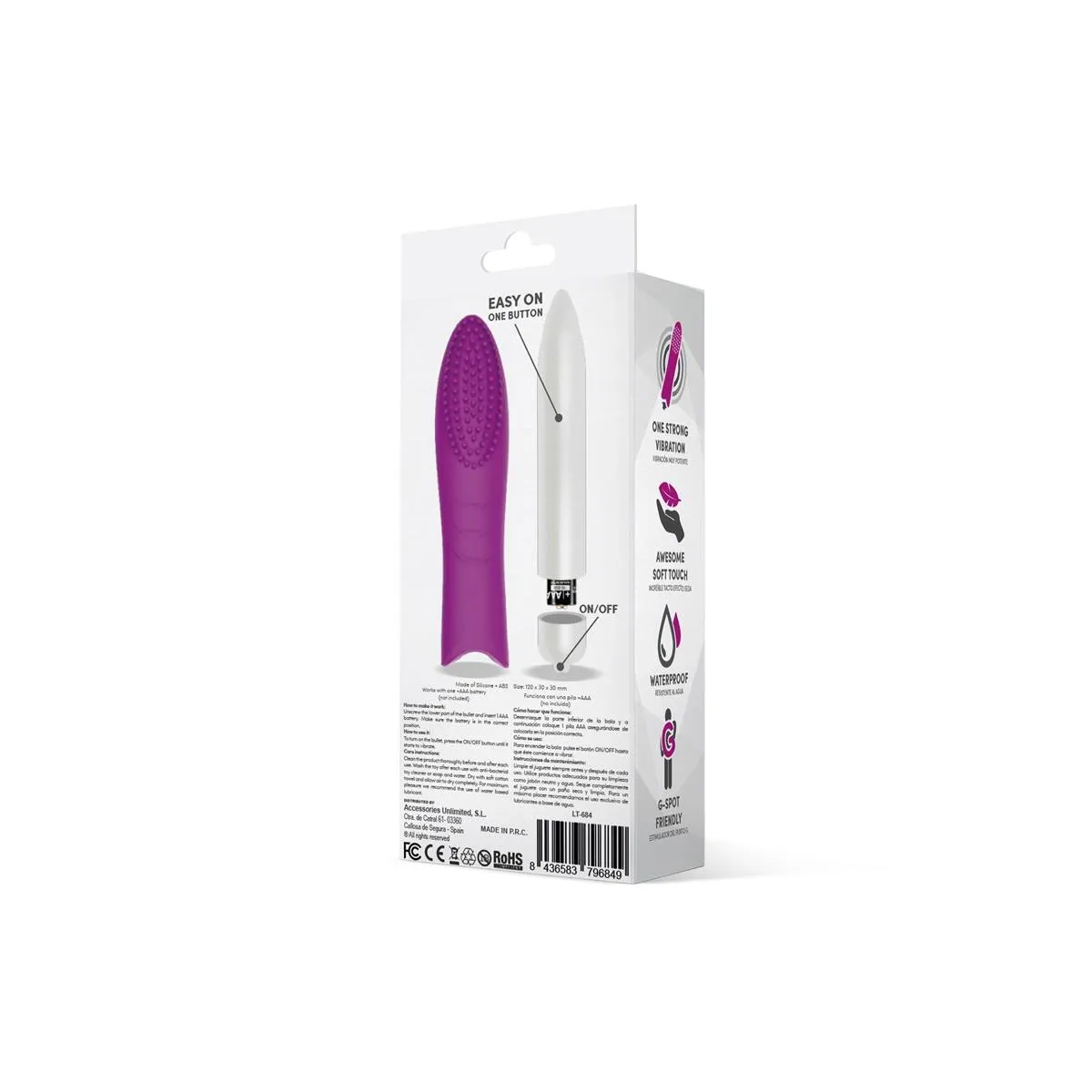 Dotys Easy Quick Vibrating Bullet Silikon (LILA) von Latetobed | Fesselliebe.de