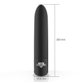 Shoty Vibrierender Bullet, Usb, 10 Geschwindigkeiten, Leistungsstarker Motor, Schwarz von Latetobed | Fesselliebe.de