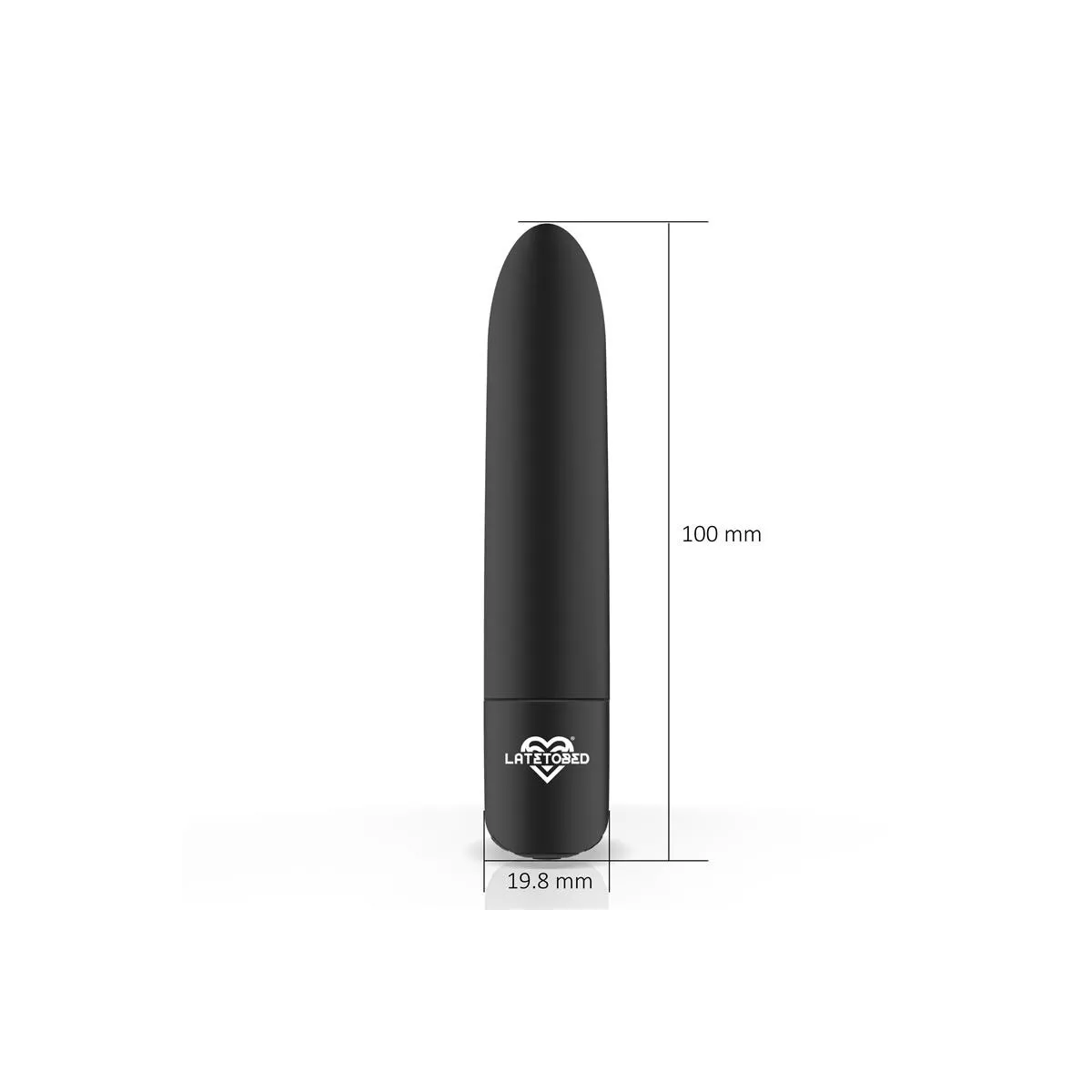 Shoty Vibrierender Bullet, Usb, 10 Geschwindigkeiten, Leistungsstarker Motor, Schwarz von Latetobed | Fesselliebe.de