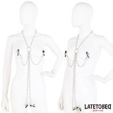 Nippelklemmen und Klitorisklemmen mit Kette von Latetobed BDSM Line | Fesselliebe.de