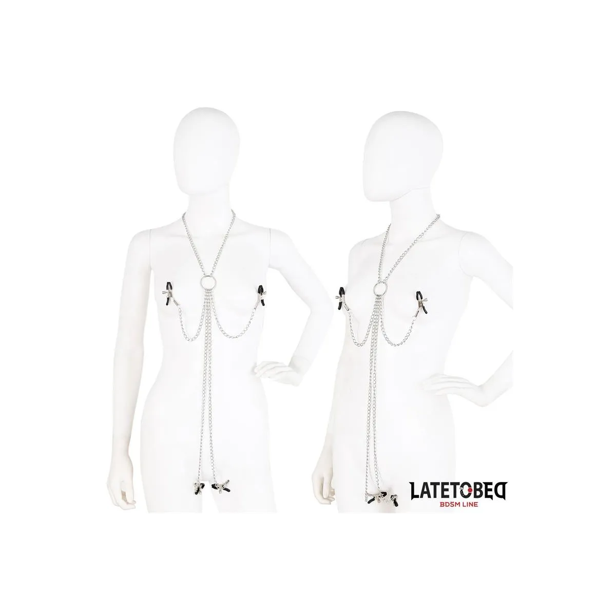 Nippelklemmen und Klitorisklemmen mit Kette von Latetobed BDSM Line | Fesselliebe.de