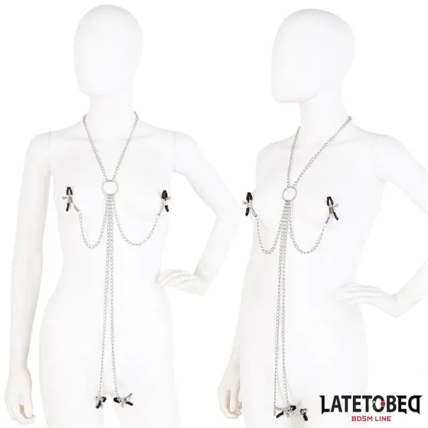 Nippelklemmen und Klitorisklemmen mit Kette von Latetobed BDSM Line | Fesselliebe.de