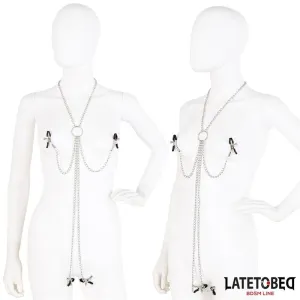 Nippelklemmen und Klitorisklemmen mit Kette von Latetobed BDSM Line | Fesselliebe.de