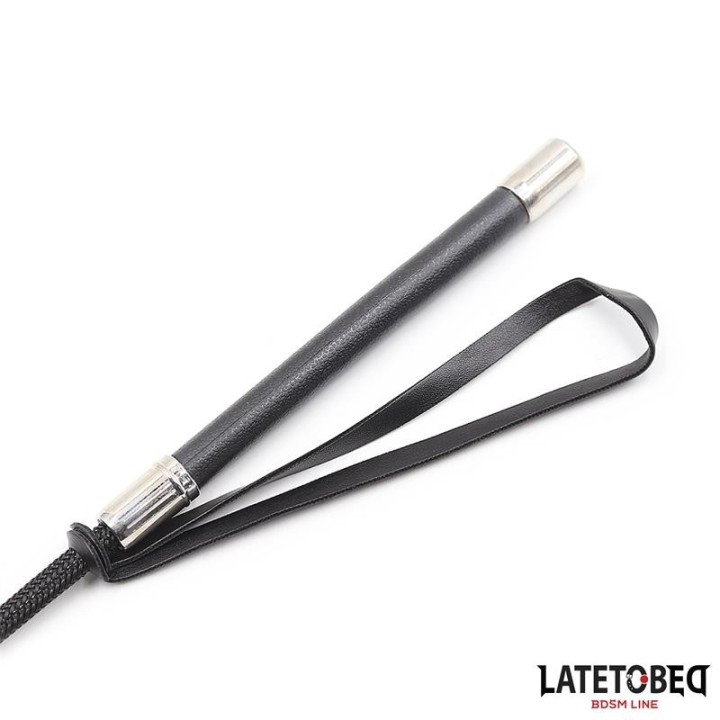 Peitsche mit Herzform, Schwarz, 60 cm von Latetobed BDSM Line | Fesselliebe.de