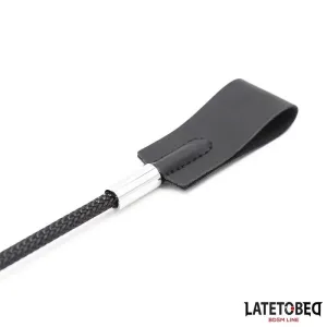 Klassische Peitsche, Schwarz, 45 cm von Latetobed BDSM Line