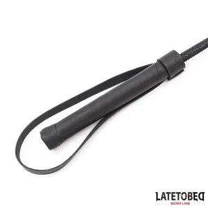 Klassische Peitsche, Schwarz, 45 cm von Latetobed BDSM Line