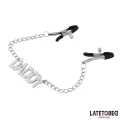 Nippelklemmen mit „DADDY Word”-Anhänger von Latetobed BDSM Line