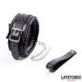 Gepolstertes Halsband mit Leine von Latetobed BDSM Line