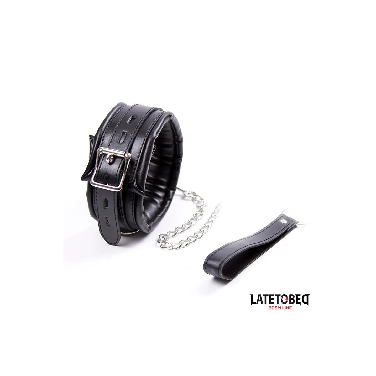 Gepolstertes Halsband mit Leine von Latetobed BDSM Line | Fesselliebe.de