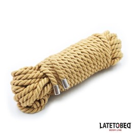 Bondage-Seil mit Metalldetails, 10 M von Latetobed BDSM Line | Fesselliebe.de
