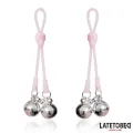 Totenkopf-Nippelklemmen mit Glöckchen von Latetobed BDSM Line