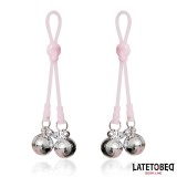 Totenkopf-Nippelklemmen mit Glöckchen von Latetobed BDSM Line | Fesselliebe.de
