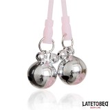 Totenkopf-Nippelklemmen mit Glöckchen von Latetobed BDSM Line | Fesselliebe.de