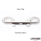 Doppelter Metallkarabinerhaken von Latetobed BDSM Line | Fesselliebe.de