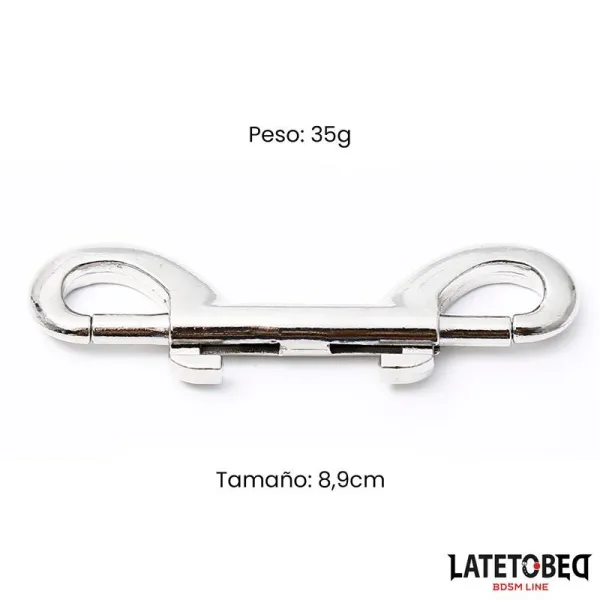 Doppelter Metallkarabinerhaken von Latetobed BDSM Line | Fesselliebe.de