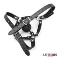Kopfgeschirr mit Ballknebel und Nasenhaken von Latetobed BDSM Line