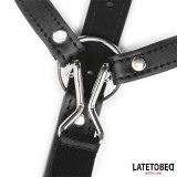 Kopfgeschirr mit Ballknebel und Nasenhaken von Latetobed BDSM Line | Fesselliebe.de