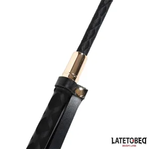 Klassische Peitsche, Schwarz, 60 cm von Latetobed BDSM Line