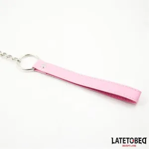 Metallkette Leine Pink 65 cm von Latetobed BDSM Line