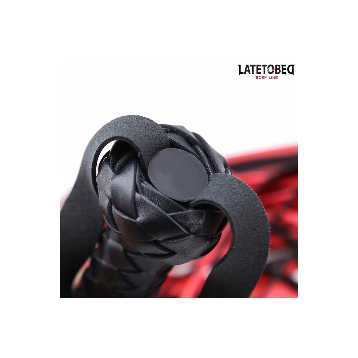 Rot-Schwarze Peitsche 65 cm von Latetobed BDSM Line | Fesselliebe.de
