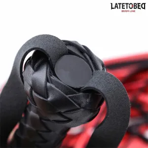 Rot-Schwarze Peitsche 65 cm von Latetobed BDSM Line