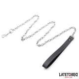 Schwarze Kettenleine 100 cm von Latetobed BDSM Line | Fesselliebe.de