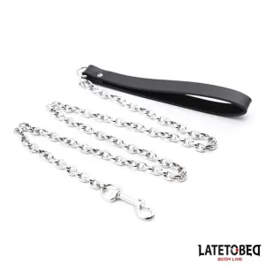 Schwarze Kettenleine 100 cm von Latetobed BDSM Line
