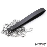 Schwarze Kettenleine 100 cm von Latetobed BDSM Line | Fesselliebe.de