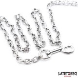 Schwarze Kettenleine 100 cm von Latetobed BDSM Line | Fesselliebe.de