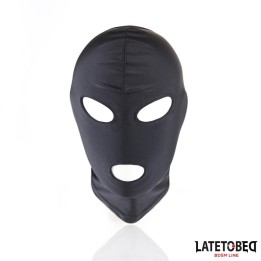 Haube mit offenem Mund und Offenen Augen, Schwarz von Latetobed BDSM Line | Fesselliebe.de