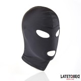 Haube mit offenem Mund und Offenen Augen, Schwarz von Latetobed BDSM Line | Fesselliebe.de