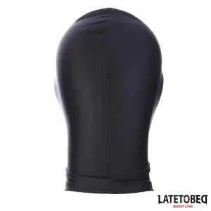 Haube mit offenem Mund und Offenen Augen, Schwarz von Latetobed BDSM Line