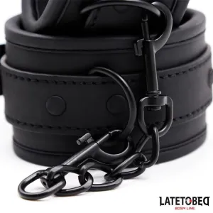 Neopren-Handfesseln, Schwarz von Latetobed BDSM Line