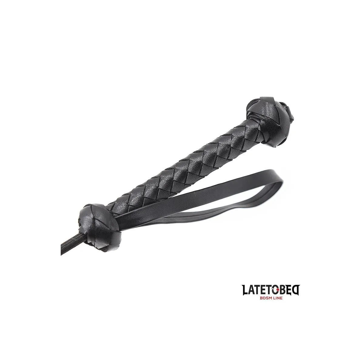 Peitsche mit Geflochtenem Griff 44,5 cm von Latetobed BDSM Line | Fesselliebe.de