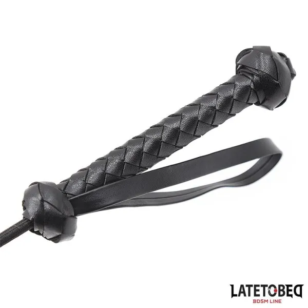 Peitsche mit Geflochtenem Griff 44,5 cm von Latetobed BDSM Line | Fesselliebe.de