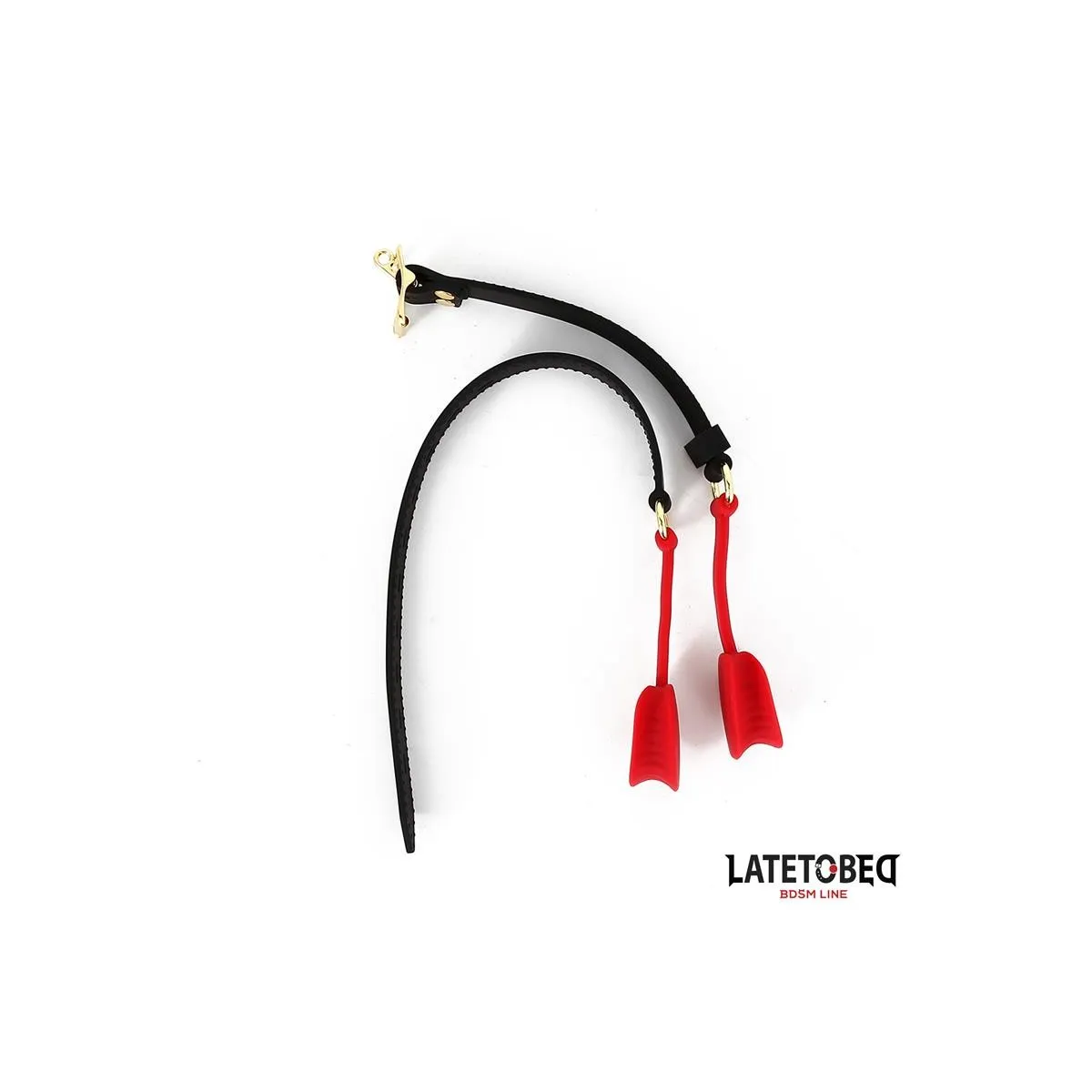 Doppelendiger Metallkarabinerhaken von Latetobed BDSM Line | Fesselliebe.de