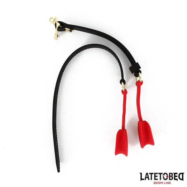 Doppelendiger Metallkarabinerhaken von Latetobed BDSM Line | Fesselliebe.de