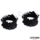 Elastische Handfesseln aus Spitze Schwarz von Latetobed BDSM Line | Fesselliebe.de